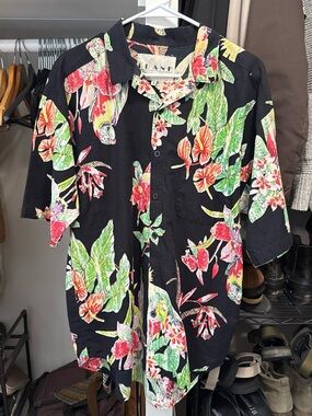 90’s Frank floral button up